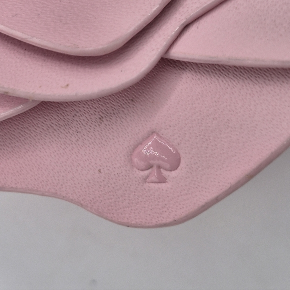 Kate Spade 3D Coin Purse Flora Rose Pink Leather Bag Charm - Picture 6 of 6